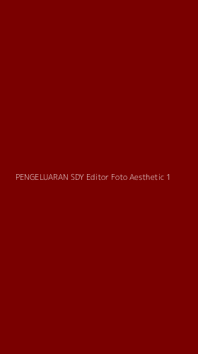 Tampilan Antarmuka Aplikasi Pengeluaran Sdy Editor Foto Aesthetic - 1
