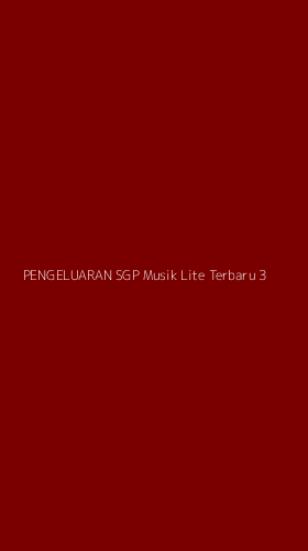 Tampilan Antarmuka Aplikasi Pengeluaran Sgp Musik Lite Terbaru - 3