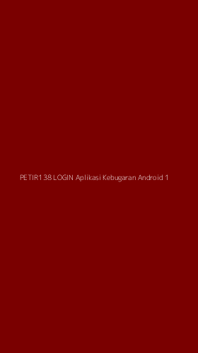Tampilan Antarmuka Aplikasi Petir138 Login Aplikasi Kebugaran Android - 1