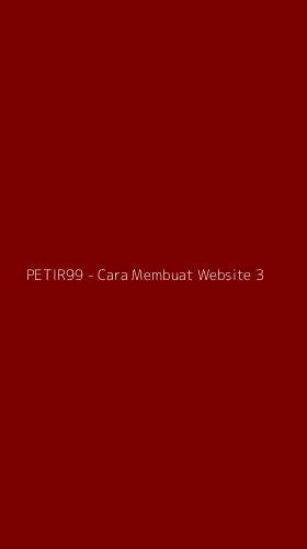 Tampilan Antarmuka Aplikasi PETIR99 - Cara Membuat Website - 3