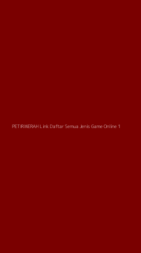 Tampilan Antarmuka Aplikasi Petirmerah Link Daftar Semua Jenis Game Online - 1