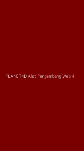 Tampilan Antarmuka Aplikasi Planet4d Alat Pengembang Web - 4