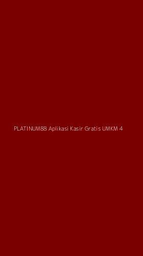 Tampilan Antarmuka Aplikasi Platinum88 Aplikasi Kasir Gratis Umkm - 4