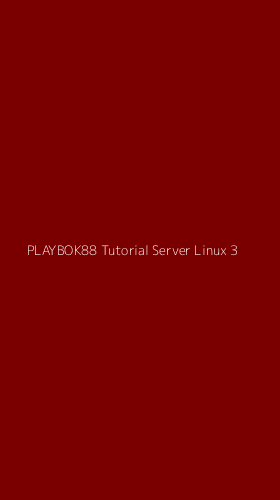 Tampilan Antarmuka Aplikasi Playbok88 Tutorial Server Linux - 3