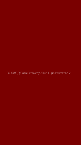 Tampilan Antarmuka Aplikasi Pojokqq Cara Recovery Akun Lupa Password - 2