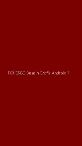 Tampilan Antarmuka Aplikasi Pokerbo Desain Grafis Android - 1