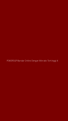 Tampilan Antarmuka Aplikasi Pokersgp Bandar Online Dengan Winrate Tertinggi - 4