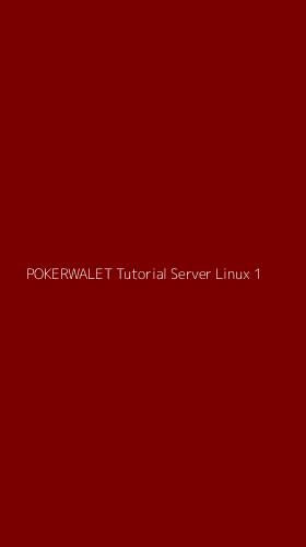 Tampilan Antarmuka Aplikasi Pokerwalet Tutorial Server Linux - 1