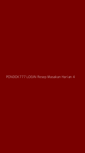 Tampilan Antarmuka Aplikasi Pondok777 Login Resep Masakan Harian - 4
