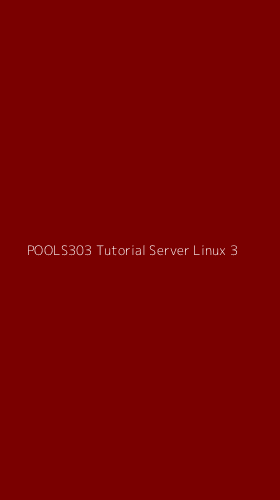 Tampilan Antarmuka Aplikasi Pools303 Tutorial Server Linux - 3