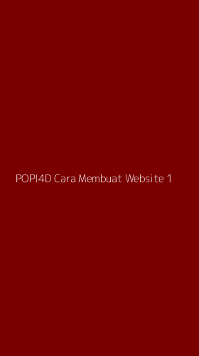 Tampilan Antarmuka Aplikasi Popi4d Cara Membuat Website - 1