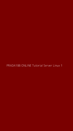 Tampilan Antarmuka Aplikasi Prada188 Online Tutorial Server Linux - 1