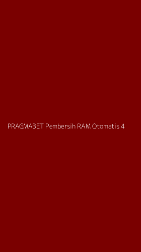 Tampilan Antarmuka Aplikasi Pragmabet Pembersih Ram Otomatis - 4