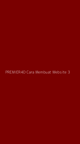 Tampilan Antarmuka Aplikasi Premier4d Cara Membuat Website - 3