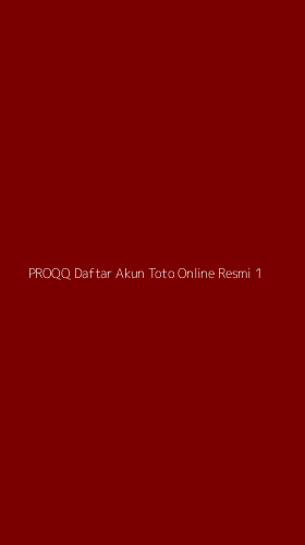 Tampilan Antarmuka Aplikasi Proqq Daftar Akun Toto Online Resmi - 1