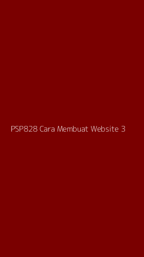 Tampilan Antarmuka Aplikasi Psp828 Cara Membuat Website - 3