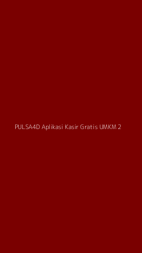 Tampilan Antarmuka Aplikasi Pulsa4d Aplikasi Kasir Gratis Umkm - 2