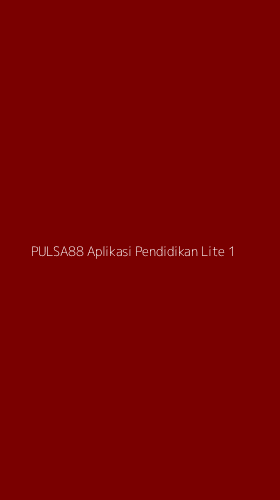 Tampilan Antarmuka Aplikasi Pulsa88 Aplikasi Pendidikan Lite - 1