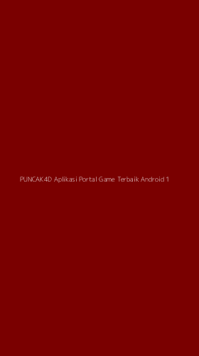 Tampilan Antarmuka Aplikasi Puncak4d Aplikasi Portal Game Terbaik Android - 1