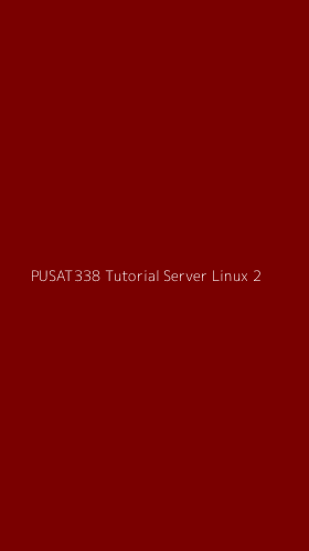 Tampilan Antarmuka Aplikasi Pusat338 Tutorial Server Linux - 2