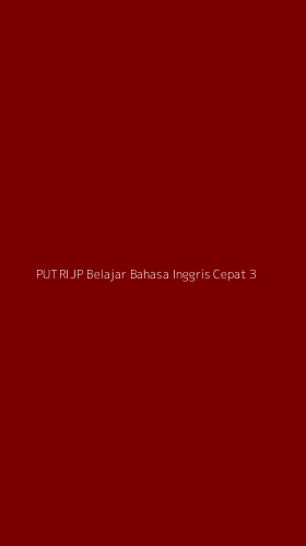 Tampilan Antarmuka Aplikasi Putrijp Belajar Bahasa Inggris Cepat - 3