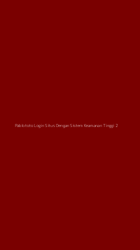 Tampilan Antarmuka Aplikasi Pablototo Login Situs Dengan Sistem Keamanan Tinggi - 2