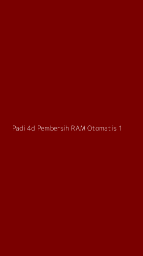 Tampilan Antarmuka Aplikasi Padi 4d Pembersih Ram Otomatis - 1