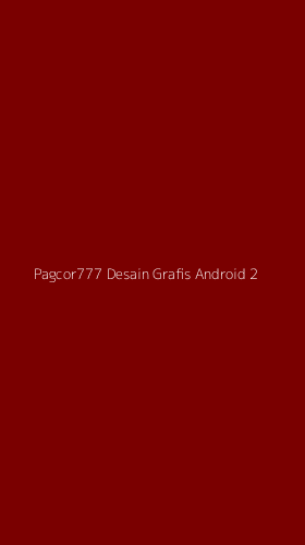 Tampilan Antarmuka Aplikasi Pagcor777 Desain Grafis Android - 2