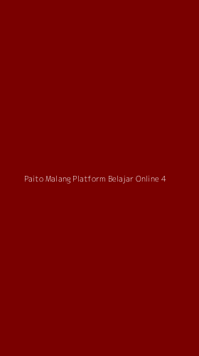 Tampilan Antarmuka Aplikasi Paito Malang Platform Belajar Online - 4