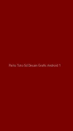 Tampilan Antarmuka Aplikasi Paito Toto 5d Desain Grafis Android - 1
