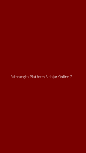 Tampilan Antarmuka Aplikasi Paitoangka Platform Belajar Online - 2