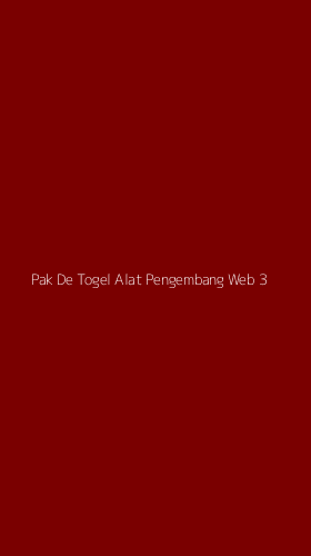 Tampilan Antarmuka Aplikasi Pak De Togel Alat Pengembang Web - 3