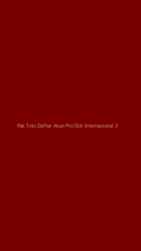 Tampilan Antarmuka Aplikasi Pak Toto Daftar Akun Pro Slot Internasional - 3