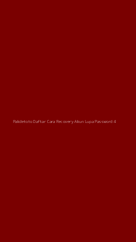 Tampilan Antarmuka Aplikasi Pakdetoto Daftar Cara Recovery Akun Lupa Password - 4