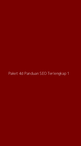 Tampilan Antarmuka Aplikasi Paket 4d Panduan Seo Terlengkap - 1
