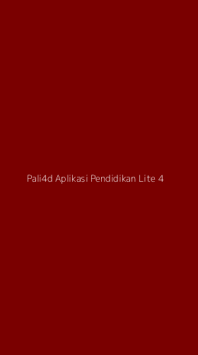 Tampilan Antarmuka Aplikasi Pali4d Aplikasi Pendidikan Lite - 4