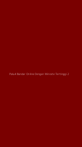 Tampilan Antarmuka Aplikasi Palu4 Bandar Online Dengan Winrate Tertinggi - 2