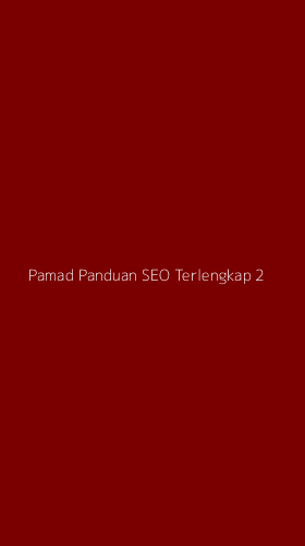 Tampilan Antarmuka Aplikasi Pamad Panduan Seo Terlengkap - 2
