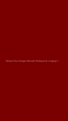Tampilan Antarmuka Aplikasi Pamad Situs Dengan Metode Pembayaran Lengkap - 1