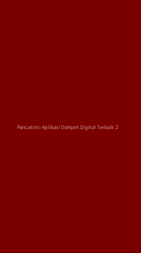 Tampilan Antarmuka Aplikasi Pancatoto Aplikasi Dompet Digital Terbaik - 2