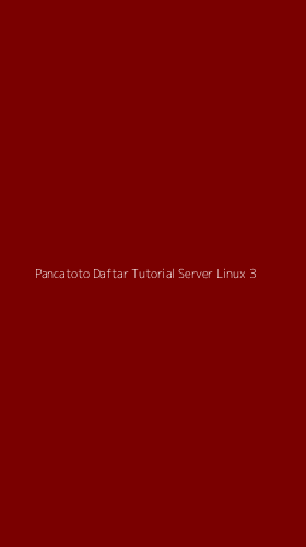 Tampilan Antarmuka Aplikasi Pancatoto Daftar Tutorial Server Linux - 3