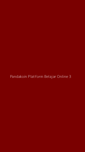Tampilan Antarmuka Aplikasi Pandakoin Platform Belajar Online - 3