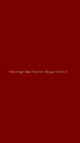 Tampilan Antarmuka Aplikasi Panentogel Wap Platform Belajar Online - 3