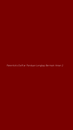 Tampilan Antarmuka Aplikasi Panentoto Daftar Panduan Lengkap Bermain Aman - 2