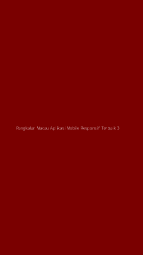 Tampilan Antarmuka Aplikasi Pangkalan Macau Aplikasi Mobile Responsif Terbaik - 3