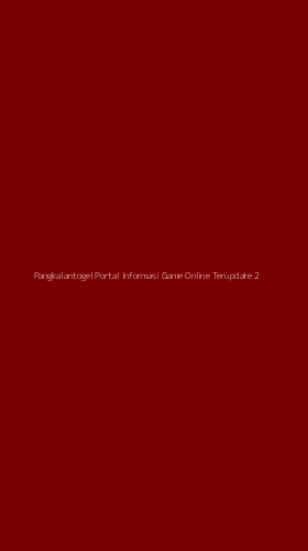 Tampilan Antarmuka Aplikasi Pangkalantogel Portal Informasi Game Online Terupdate - 2