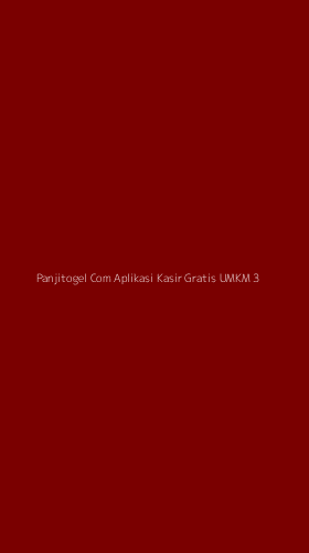 Tampilan Antarmuka Aplikasi Panjitogel Com Aplikasi Kasir Gratis Umkm - 3