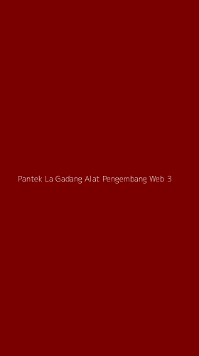 Tampilan Antarmuka Aplikasi Pantek La Gadang Alat Pengembang Web - 3