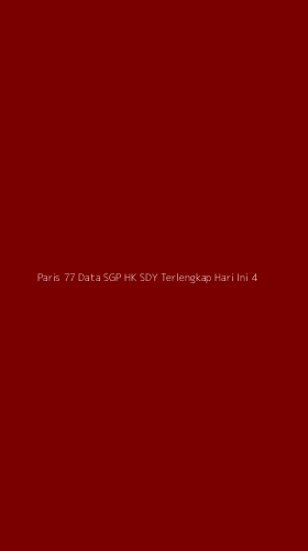 Tampilan Antarmuka Aplikasi Paris 77 Data Sgp Hk Sdy Terlengkap Hari Ini - 4