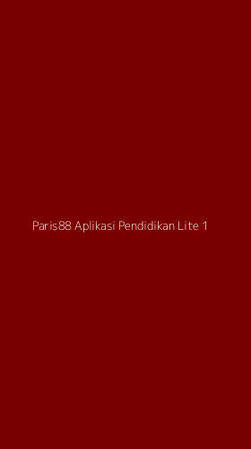 Tampilan Antarmuka Aplikasi Paris88 Aplikasi Pendidikan Lite - 1
